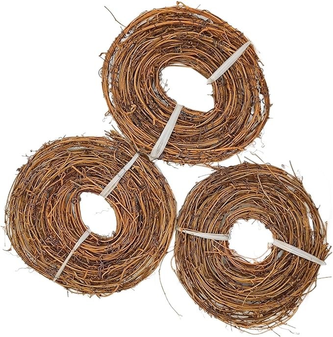 DIY Crafts Natural Grapevine Twig Garland Wreaths Decor 15-Feet for Wedding House Holiday Door Wall Decor (3PCS Green) Brand: cutepul
