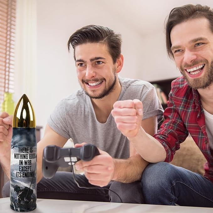 Vampire teeth Gaming Mug 17 oz Bullet Tumbler Leak Proof - Gaming Gifts for Men Birthday Gifts for Men Dad Father's Day