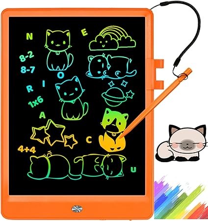 NECHOUZHLI LCD Writing Tablet for Kids,Erasable Electronic Drawing Tablet,10 Inch Coloful Children's Graffiti Board,Education Learning and Birthday for 3-6 7 8 Years Old Boy Girl Toys