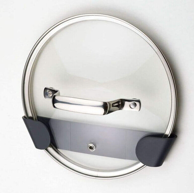 4 Pack - Simple Houseware Cabinet Door/Wall Mount Pot Lid Organizer Kitchen Tool